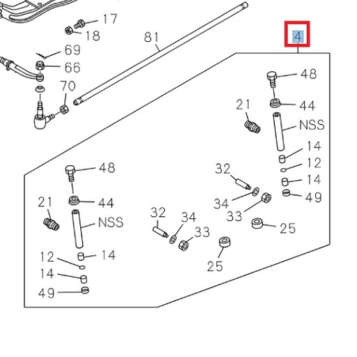 [ISU 5878324011] Kit pivot de fusée - ISUZU PARTS
