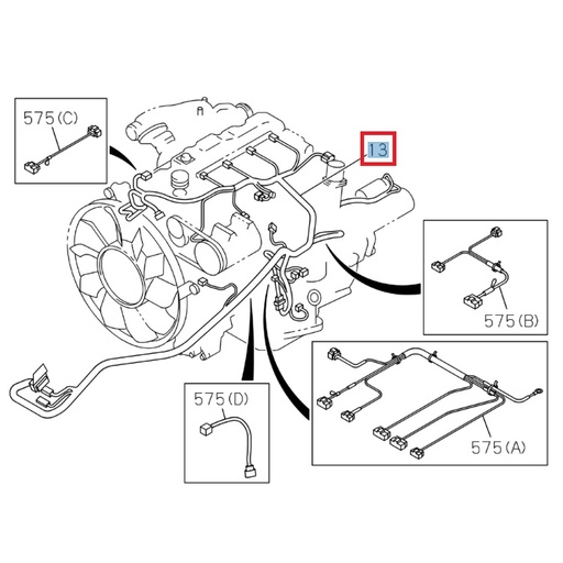 [ISU 8976627006] Faisceau moteur - ISUZU PARTS