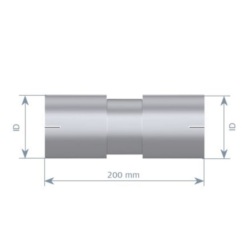 [DIN 93786] Raccord aluminium pour tuyau d'échappement - DINEX