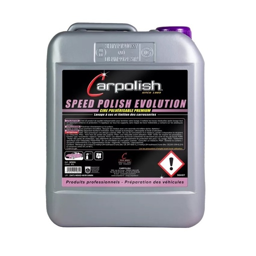 [CAR SPE5S] Sprayable wax SPEED POLISH EVOLUTION, 5 liter - CARPOLISH
