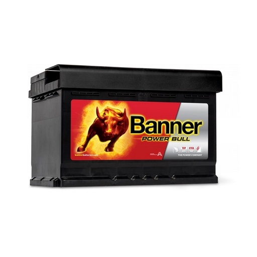 [BAN P7412] Battery POWER BULL 12V 74AH 680A B13 - BANNER