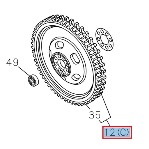 [ISU 8974976930] Flywheel - ISUZU PARTS