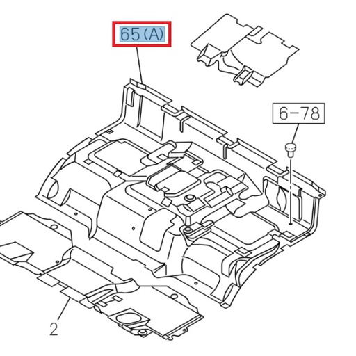 [ISU 8974729550] Cabin floor covering - ISUZU PARTS