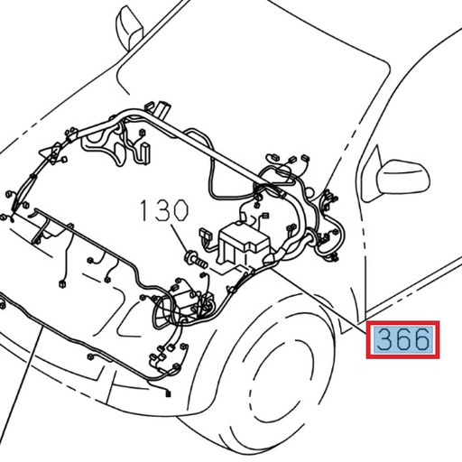 [ISU 8977912753] Faisceau électrique de compartiment moteur - ISUZU PARTS