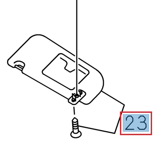 [ISU 8979090191] Front right sun visor - ISUZU PARTS