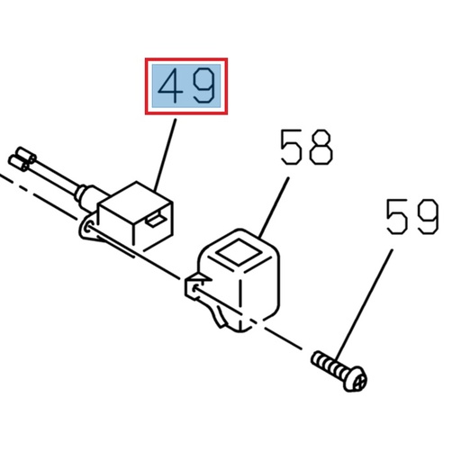 [ISU 5872212580] License plate ligth - ISUZU PARTS