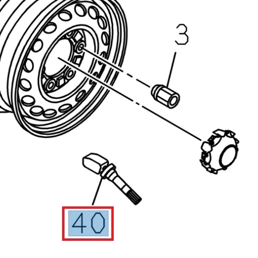 [ISU 8974993681] Tire pressure sensor - ISUZU PARTS