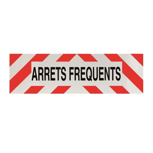 [ROB 376006] Panneau adhésif ARRÊTS FRÉQUENTS 500 x 150 mm - ROBERT LYE