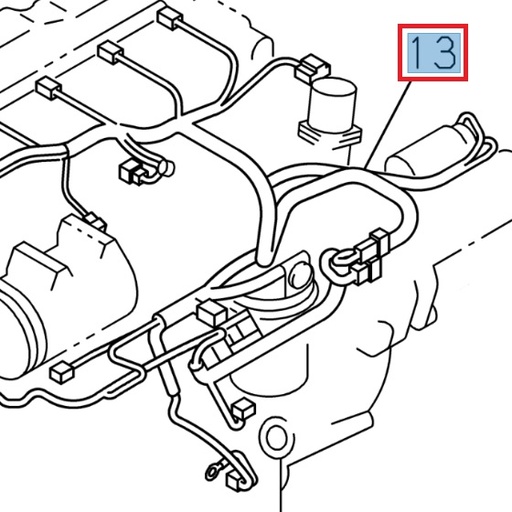 [ISU 8975555680] Faisceau moteur - ISUZU PARTS