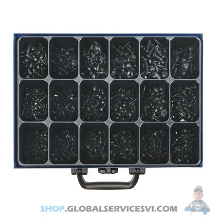 [FOR 9000 1318] Assortment of DIN 968 sheet screws black zinc - FORCH