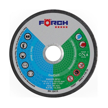Steel cutting discs / stainless steel cercore förch - FORCH