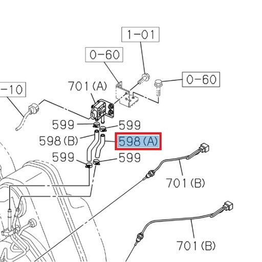 [ISU 0015583000] Fuel hose - ISUZU PARTS