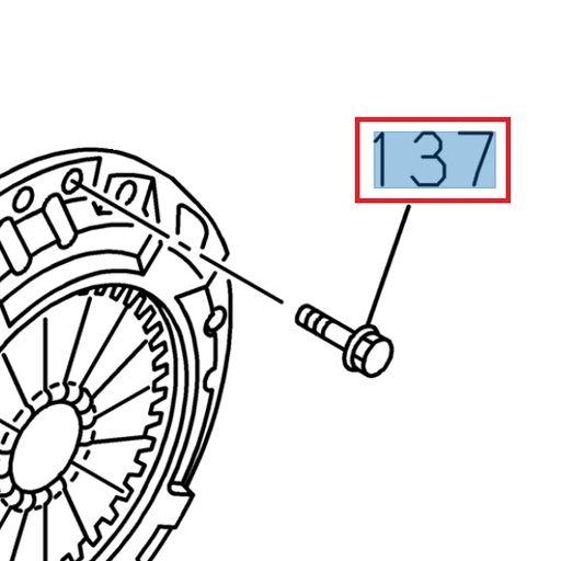 [ISU 0280510160] Hexagonale screw M10 x 16 - ISUZU PARTS