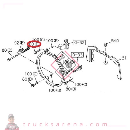[ISU 0286508300] Vis - ISUZU PARTS