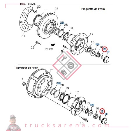 [ISU 0811250400] Pin; Split,Hub - ISUZU PARTS