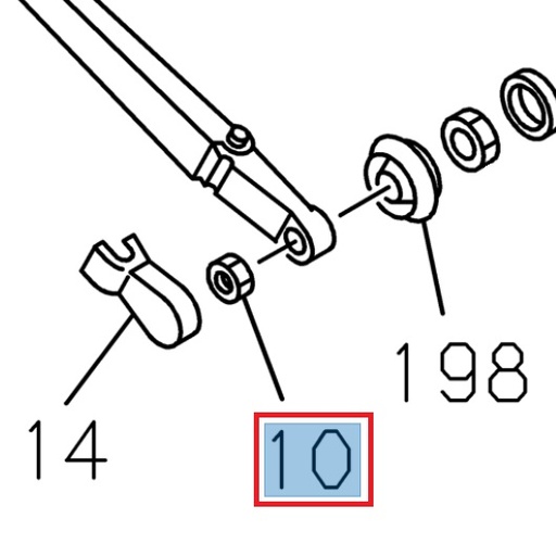[ISU 0911105080] Nut M8 - ISUZU PARTS