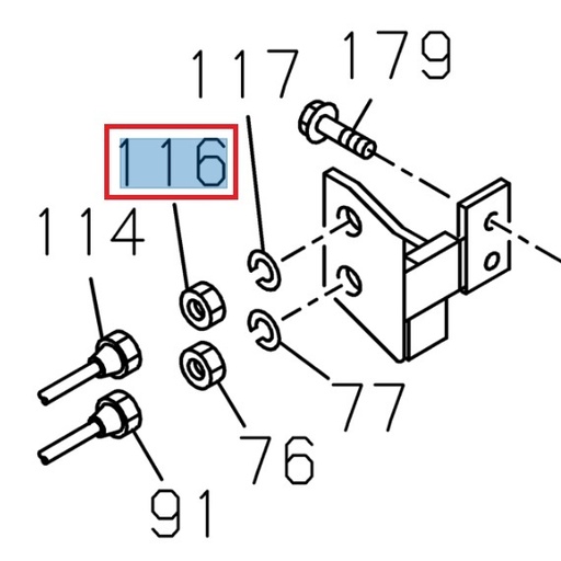 [ISU 0911115160] Écrou M16 - ISUZU PARTS