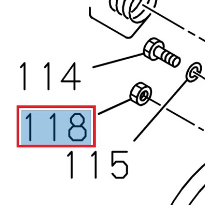 [ISU 0911501060] Nut M6 - ISUZU PARTS