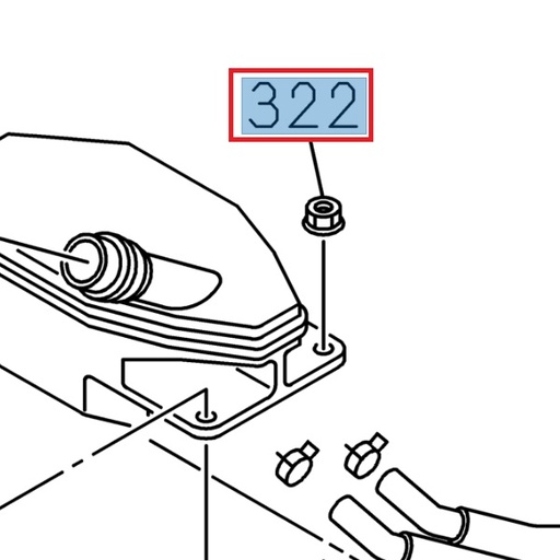 [ISU 0911801060] Flange nut M6 - ISUZU PARTS
