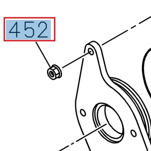 [ISU 0911802080] Nut M8 - ISUZU PARTS