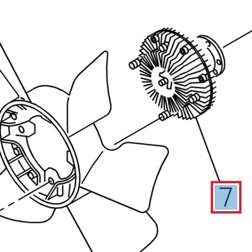 [ISU 1216500850] Fan clutch - ISUZU PARTS