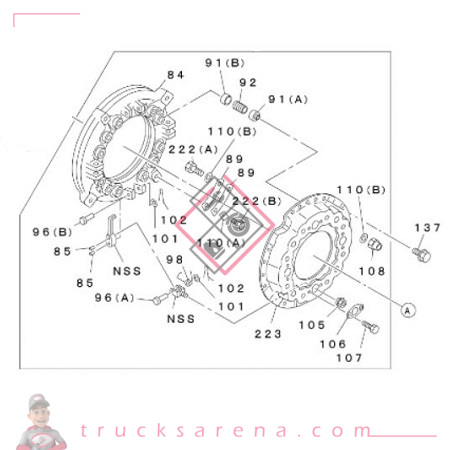 [ISU 1312203772] Kit embrayage Série F - ISUZU PARTS