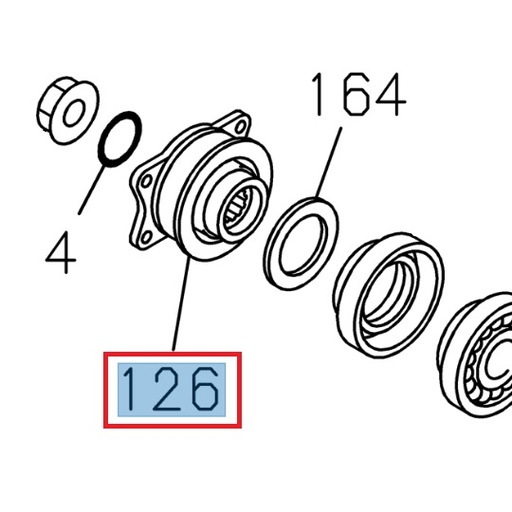 [ISU 1372454140] Coupling for drive pinion - ISUZU PARTS