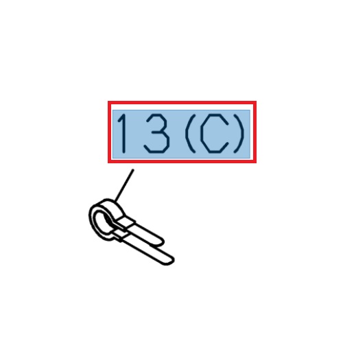 [ISU 5097003190] Clip de fixation, diamètre 14 - ISUZU PARTS