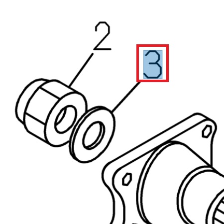 [ISU 8034311980] Washer M16 - ISUZU PARTS