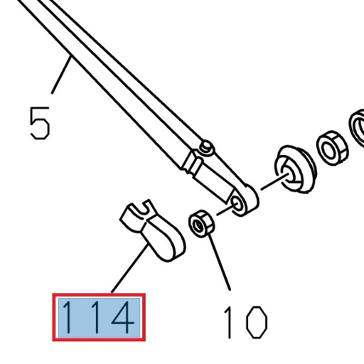 [ISU 8942828510] Nut cover, wiper arm - ISUZU PARTS