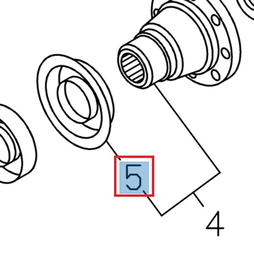 [ISU 8943184091] Bevel gear cover - ISUZU PARTS