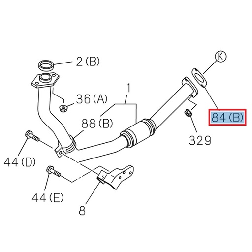 [ISU 8943283521] Joint échappement - ISUZU PARTS