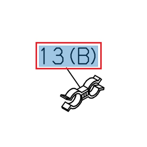[ISU 8944389960] Double clip, diameter 10 and 11 - ISUZU PARTS
