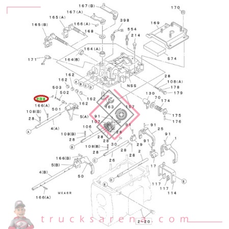 [ISU 8944603570] Ring; Snap,Shif - ISUZU PARTS
