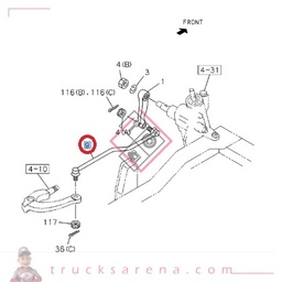 [ISU 8970704963] Barre de direction - ISUZU PARTS
