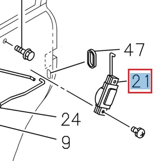 [ISU 8971283241] Left rear door lock actuator - ISUZU PARTS