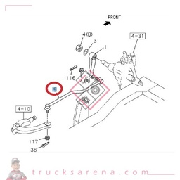 [ISU 8971701580] Biellette de direction gauche - ISUZU PARTS