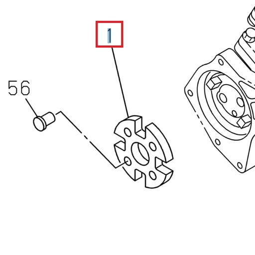 [ISU 8972452021] Injection pump coupler - ISUZU PARTS