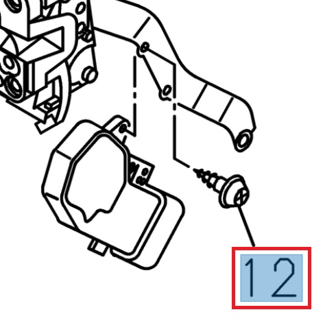 [ISU 8973105490] Vis d'éléments de carrosserie - ISUZU PARTS