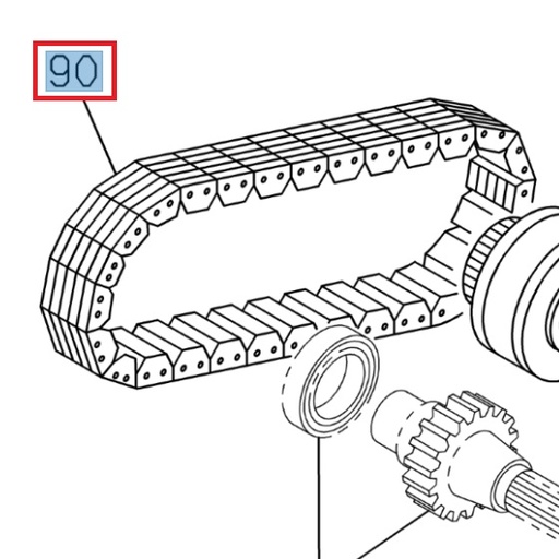 [ISU 8973267830] Drive chain - ISUZU PARTS
