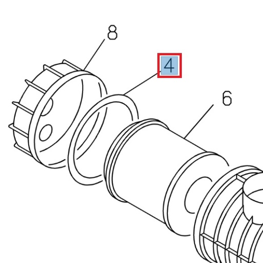 [ISU 8973521130] Air filter cover gasket - ISUZU PARTS