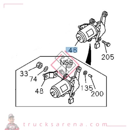 [ISU 8973613752] MOTOR ASM; FRT - ISUZU PARTS