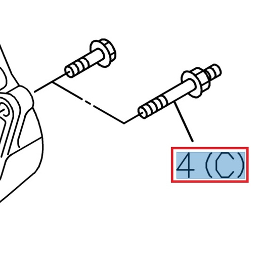 [ISU 8973653790] Stud M10 x 15, M10 x 40, length 65- ISUZU PARTS