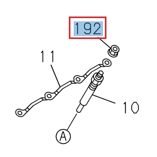 [ISU 8973688530] Écrou M4, bougie de préchauffage - ISUZU PARTS