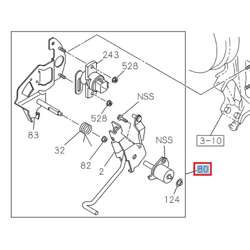 [ISU 8973873583] Link assembly, motor control lever - ISUZU PARTS