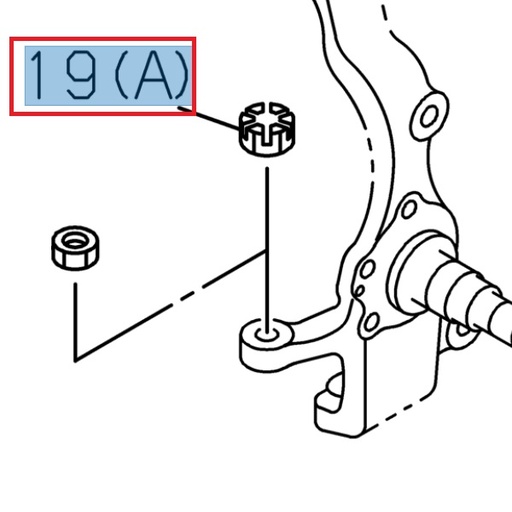 [ISU 8973878630] Splined nut M16 - ISUZU PARTS