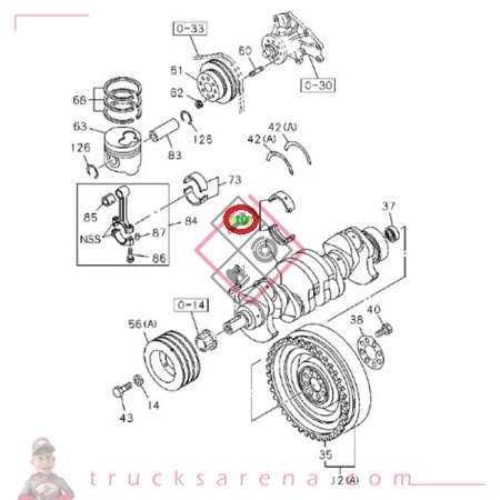 [ISU 8973879640] Metal Set; Cran - ISUZU PARTS