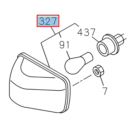[ISU 8974101844] Clignotant latéral droit - ISUZU PARTS