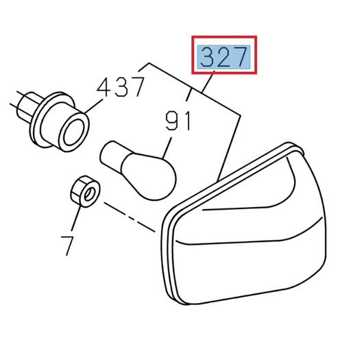 [ISU 8974101853] Clignotant latéral gauche - ISUZU PARTS