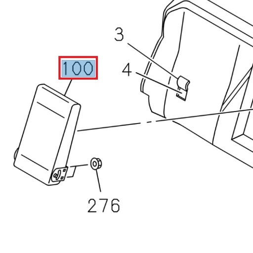 [ISU 8974604640] Accoudoir de siège arrière - ISUZU PARTS